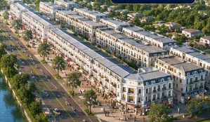 Phối cảnh tuyến phố thương mại dọc kênh
